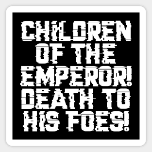 Children of the Emperor - Marines Battle Cry Sticker